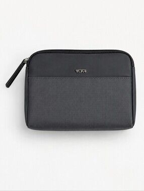 Tumi for Delta Toiletry Pouch Gray Black